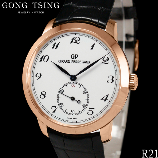 芝柏男錶      Girard-Perregaux GP 1966系列 49534 玫瑰金 珍藏品 盒子 附原廠保單(保留中)