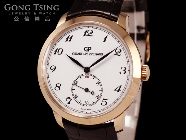 芝柏男錶 Girard-Perregaux GP 錶 1966系列 49534 玫瑰金 原廠盒子保單 未使用品