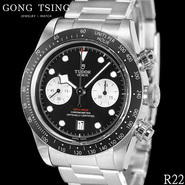 帝舵男錶      TUDOR 79360 N M79360 近全新 41MM 黑熊貓 計時碼錶 2022年7月新式保卡