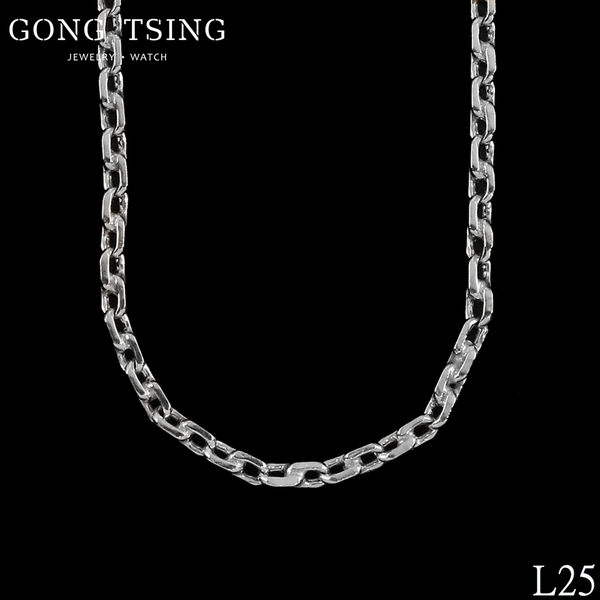 機織素鍊白金項鍊