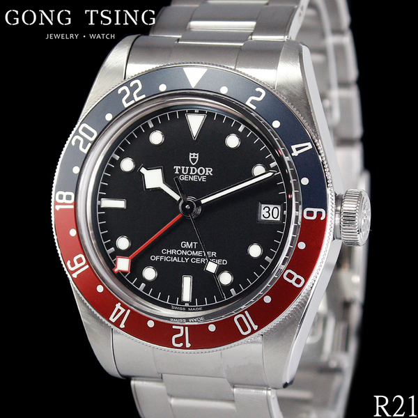 帝舵男錶      TUDOR 79830RB 紅藍圈 可樂圈 41MM 鋼帶款 Black Bay GMT 2020年新式保卡